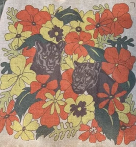 Vintage Alexandra Hill "Jungle Floral" Needlepoint Kit K-484 (14" x 14") open - Picture 1 of 18