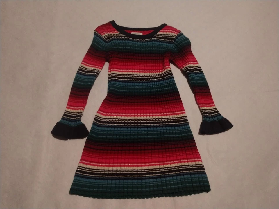 NWT Gymboree Holiday Shop Sparkle Stripe Sweater Dress Baby Toddler Girl - Image 1 of 1