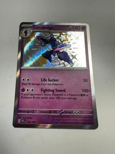 Pokemon Paldean Fates Ceruledge Baby Shiny Holo Rare 162/091 NM - Picture 1 of 2