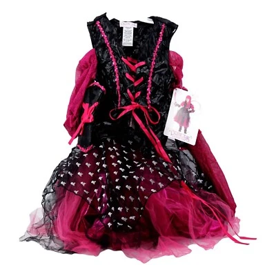 Princess Paradise Girls Child Caribbean Pirate Costume Halloween Dress Pink M 8 - Image 1 of 4