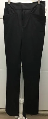 Pantalones para mujer Catherine Malandrino negros diseño floral lateral corte bota 4 nuevos con etiquetas Foto 1 de 4