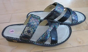 Sandalias para mujer Alegria by PG Lite negras iridiscentes US 9 EUR 40 - Imagen 1 de 4