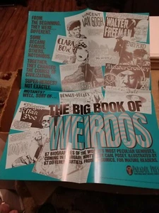 THE BIG BOOK OF WEIRDOS POSTER (16" X 22")* NEW & UNUSED ORIGINAL/ VINTAGE - Imagen 1 de 3