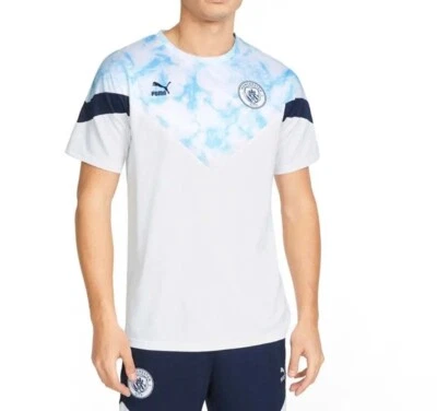 Puma Mcfc Iconic Mcs ворота короткий рукав средний Джерси мужской белый размер средний - Изображение 1 из 4