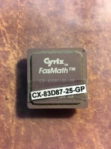 Cpu, cyrix fasmath cx-83d87-25-gp b30052 - Picture 1 of 2