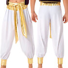 Mens Pants Costume Bloomers Cosplay Dress Up Tie-Up Uniform Stage Harem Adult