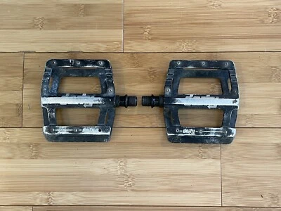 "Bicicleta de montaña plana Deity Black Kat plataforma BMX pedales de enduro 9/16""" Foto 1 de 2