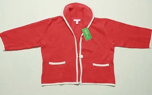 NWT Lilly Pulitzer Nanette Cardigan Large Pink Coral Sweater Half Sleeve Collar - Picture 1 of 1