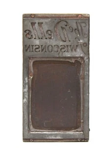 VINTAGE WISCONSIN DELLS VINTAGE DRUCKER BLOCK DRUCKBLOCK - Bild 1 von 3