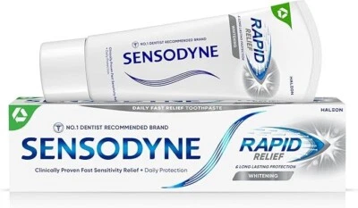 Sensodyne Sensitive Toothpaste Rapid Relief Whitening  75ml - Image 1 of 4