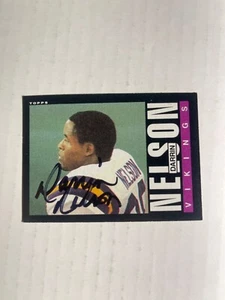 Minnesota Vikings DARRIN NELSON Signed Card - Picture 1 of 1