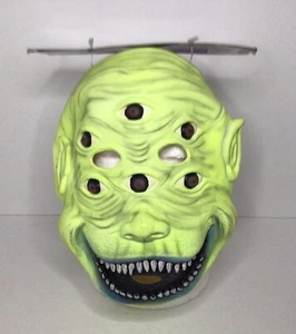 Halloween Neon Latex Monster Mask. New - Picture 1 of 2