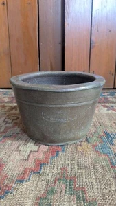 Rare Antique Early Country Stoneware J Eberly Strasburg VA Crock Bowl 7.75" - Picture 1 of 9
