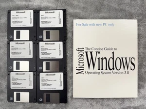Microsoft Windows 3.11 on 3.5" 1.44MB Floppy Disk install 6 Disks - Picture 1 of 2