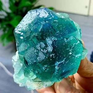 365G Raro Transparente Azul-Verde Fluorita Mineral Cristal Muestra/China - Imagen 1 de 20