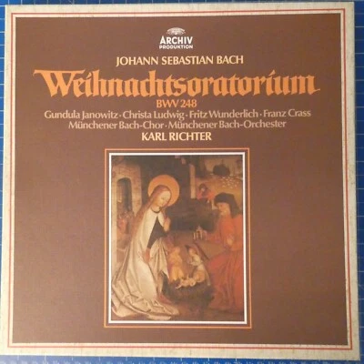 Bach Weihnachtsoratorium Karl Richter Janowitz Ludwig Archiv 2722024 LP-2046 - Bild 1 von 3