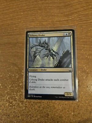 MAGIC THE GATHERING BATTLEBOND URBORG DRAKE LIGHTLY PLAYED - Image 1 of 2