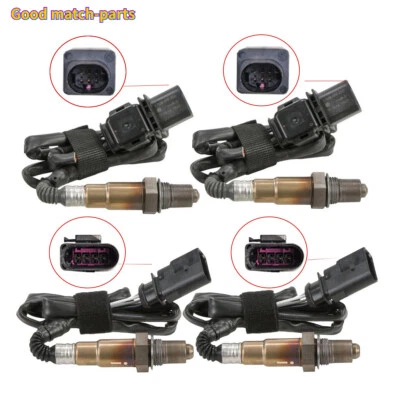 Sensor de oxígeno O2 aguas arriba+aguas abajo 4 piezas para Volkswagen Touareg 2007-2017 07-10 Q7 Foto 1 de 4