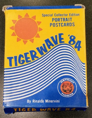 VINTAGE DETROIT TIGERS PORTRAIT POSTCARD SET TIGERWAVE '84 collector edition Cover
