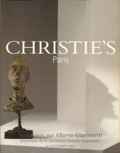 CHRISTIE’S Paris Alberto Giacometti Art Sculpture Collection Auction Catalog 02 - Picture 1 of 1
