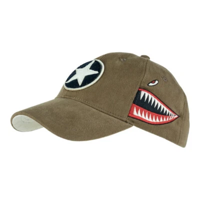 Vintage US Army Airforce Baseball Cap P-40 Curtiss Warhawk USAF Cockade Airplane - Image 1 of 4