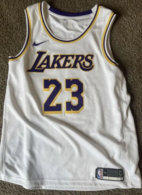 NBA MJ #34 #Lakers Stitched jersey sz XL