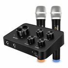 Karaoke Microphone Mixer System Set with Dual UHF Wireless Mic HDMI & AUX In/Out