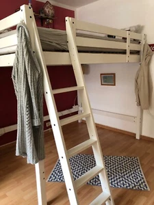 Stora Ikea Hochbett aus Holz, 140x200cm, Gestellhöhe: 180cm - Bild 1 von 2