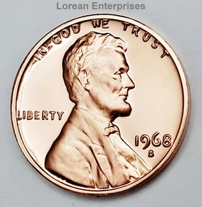 1968 S Lincoln Memorial Penny ✼PROOF✼ - Picture 1 of 2