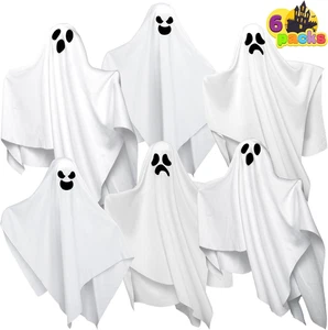 Joyin 6 Stück Halloween Deko Outdoor hängendes Gespenst, 19,6 Zoll weiße fliegende Ghos - Bild 1 von 8