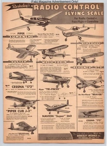 Berkeley Radio Control Flying Scale Comanche Aircoupe Vtg 1959 Advertisement - Picture 1 of 5
