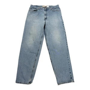 Levis 560 Comfort Jeans Men Size 38x36 (38x34) Blue Denim Grunge Distressed VTG - Picture 1 of 15