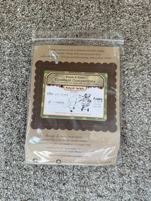 Unity Stamp Company “Constant Companion” Unmounted Red Rubber Repositional Stamp - Image 1 of 3