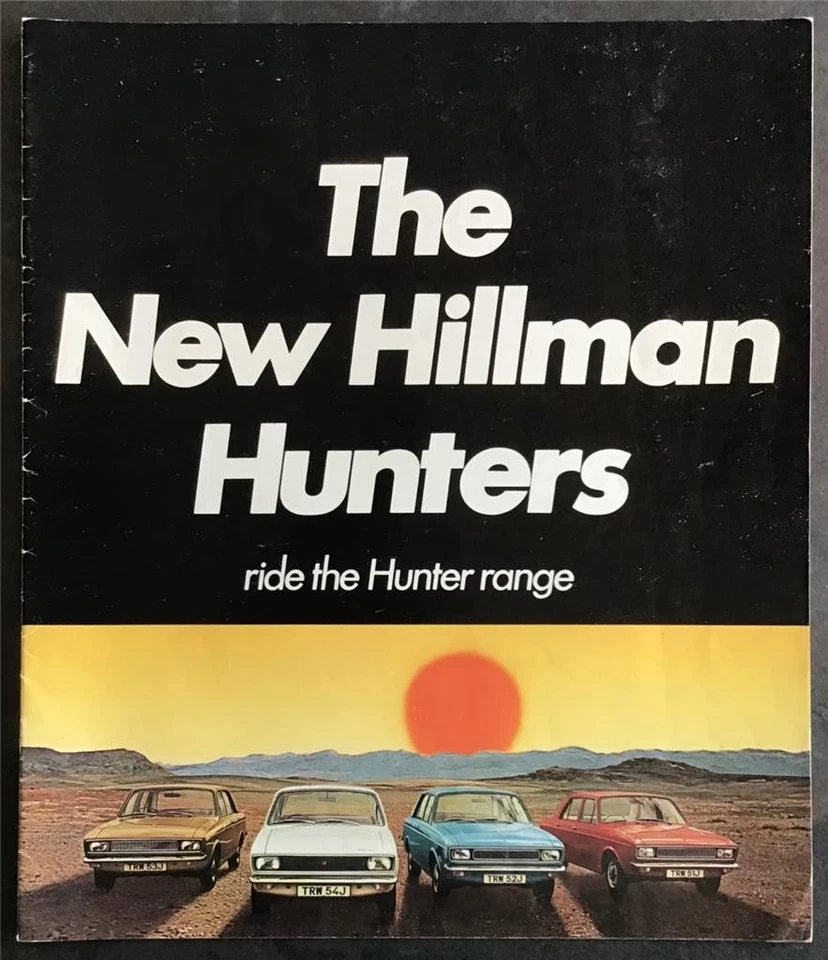 HILLMAN HUNTER LF Car Sales Brochure 1970-71 #C2611/H  GL - SUPER - GT - DeLuxe - Image 1 of 4