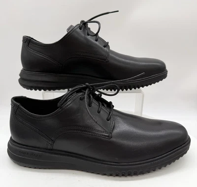Cole Haan Grand+ Plain Toe Oxford Black Leather Shoes C38222 Men's Size 13 M New - Image 1 of 4