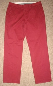 JOHN LEWIS Dark Pink Cotton Twill CHINOS W34 L29 - Picture 1 of 7
