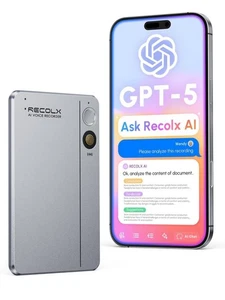 AI Voice Recorder, App Control, Transcribe & Summarize with 71 Pro Templates, De - Picture 1 of 9