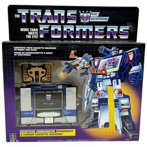 Transformers G1 Reissue Soundwave With Buzzsaw Cassette Actionfigur 2024 Neu - Bild 1 von 6