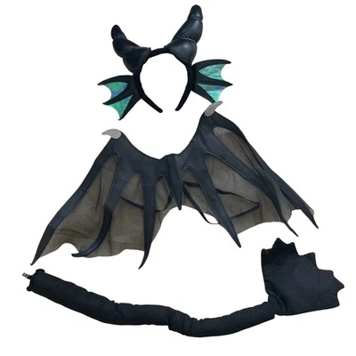 Devil Dragon Horn Headband Wing Tail Mistress Costume Cosplay Halloween Dress Up - Image 1 of 4