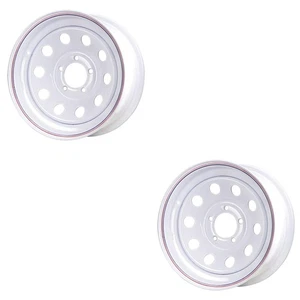 Premium Service 14x5.5 5 on 4.5 Modular Steel Trailer Wheel - White with Pin... - Picture 1 of 1