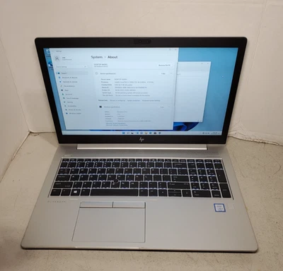HP EliteBook 850 G5 15.6" Laptop - Core i5-7200U 8GB RAM 256GB SSD Win11 #69 - Image 1 of 4