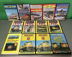 (13) SANTA FE & UNION PACIFIC Train Railroad Railway Locomotive DVD's Odyssey - Foto 1 di 23