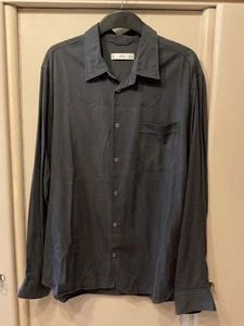 MANGO MNG Herren Hemd Gr. XL regular 100% Lyocell anthrazit dunkelgrau - Bild 1 von 9