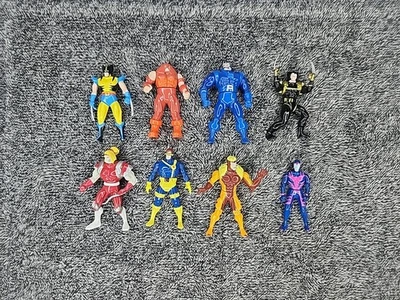 Lote de 8 mini figuras diecast vintage Toybiz X-MEN mutantes cómic Marvel 1994 Foto 1 de 4