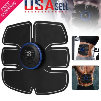 EMS Abdominal Muscle Toning Trainer ABS Stimulator Toner Fitness Binder Gym Belt