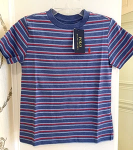 Polo Ralph Lauren Boy's Striped Cotton T-shirt Size Large NWT - Picture 1 of 5
