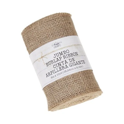 Love, Laugh, Craft 6" x 10 yd Jute Naturalistic Needlework Fabric, Natural - Image 1 of 4