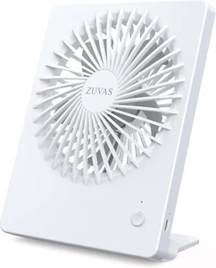 Zuvas Desk Fan Battery Operated , Rechargeable 180°Tilt Folding Personal Ultra - Picture 1 of 7