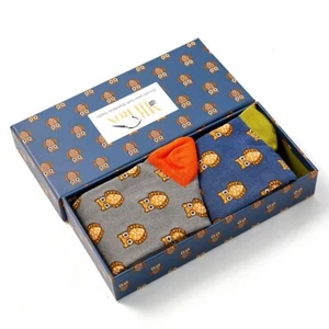 Mr Heron Owl Socks in a box (2pairs) One Size - Picture 1 of 5