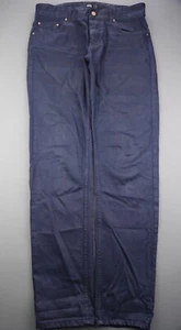 Pantalones de mezclilla ajustados recubiertos azules 5 bolsillos 100 % algodón talla 31x32 (Sr 32x32) de ASOS para hombre - Imagen 1 de 8